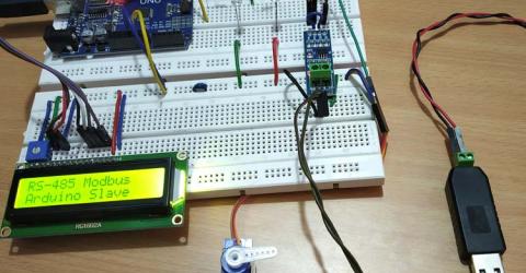 RS-485 MODBUS Serial Communication using Arduino UNO as Slave