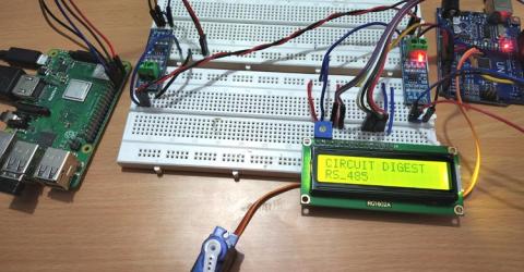 RS-485 Serial Communication between Raspberry Pi and Arduino Uno