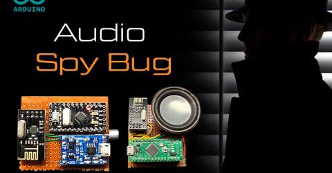 Arduino Audio Spy Bug using nRF24L01