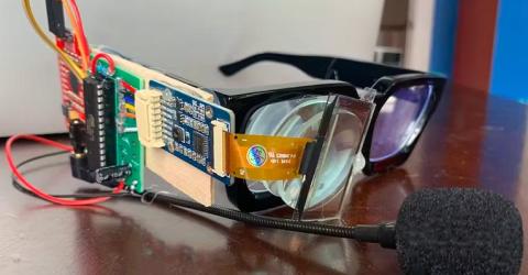 Audio-Assistive Glasses for Deaf