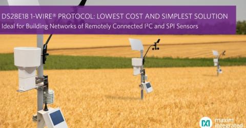 DS28E18 extends links up to 100 meters and minimizes wiring to connect peripheral devices to a host microcontroller