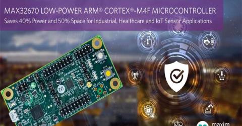 Maxim's MAX3260 Arm Cortex M4 Microcontroller