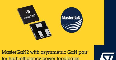 MasterGaN2 600V Half Bridge Driver from STMicroelectronics