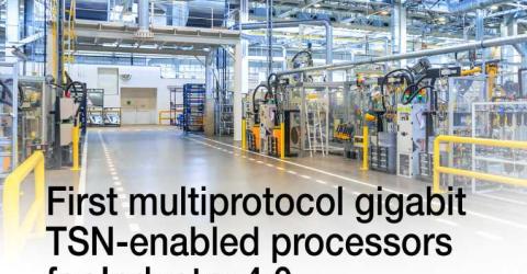 Multiprotocol gigabit TSN-enabled processors for Industry 4.0