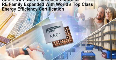  Renesas' RE01 Family Embedded Controllers