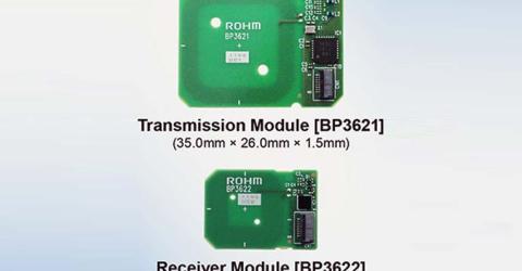 ROHM Compact Wireless Charger Modules BP3621 and BP3622