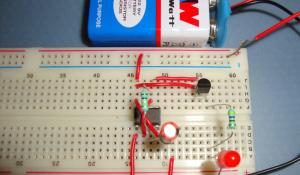 Fading LED Circuit using 555 Timer IC