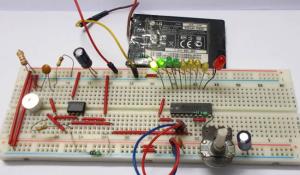 LED VU Meter using LM3914