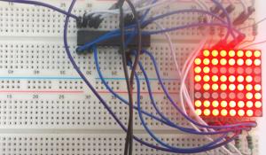 LED Matrix Interfacing with AVR Microcontroller