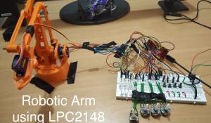 Pick and Place Robotic Arm using ARM7-LPC2148 ARM Microcontroller