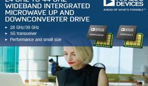 New Microwave Up and Downconverters with 24 GHz to 44 GHz Wideband and Compact Size Released By Analog Devices