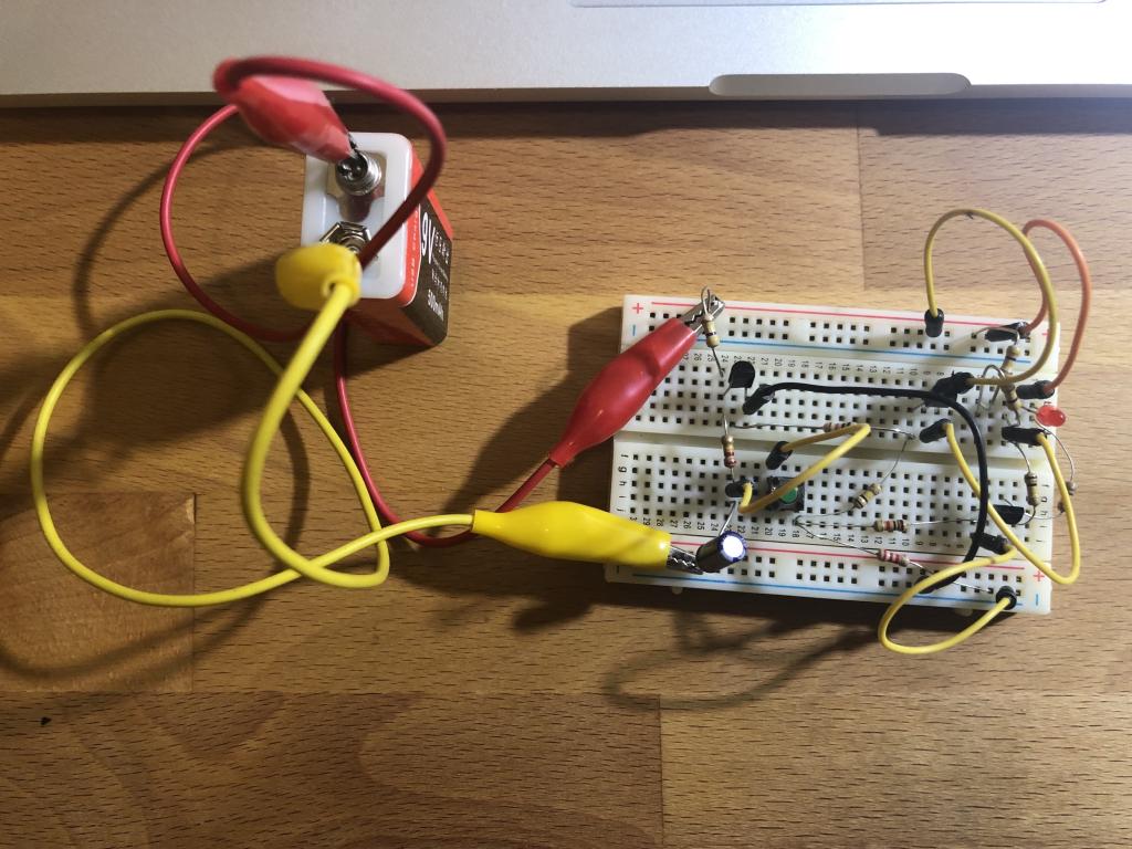 my prototype of this soft-latching switch circuit